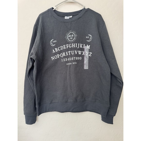 Ouija Mystifying Oracle Sun And Moon Outlines Vintage Logo Sweatshirt Sz XL - Picture 2 of 12